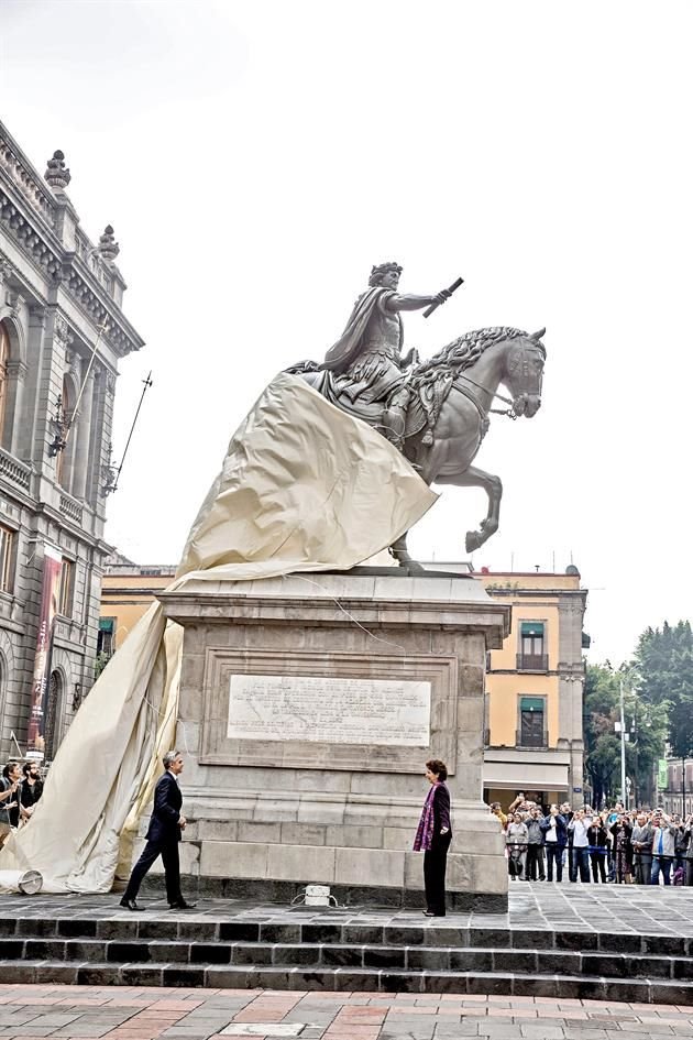 La escultura estuvo casi cuatro años bajo labores de mantenimiento.