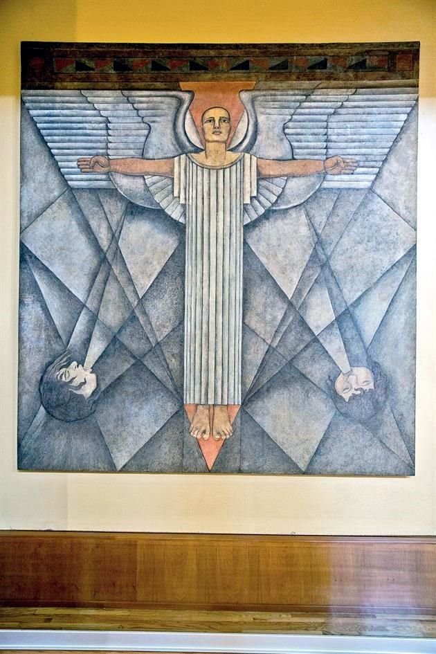 De Roberto Montenegro se conservan en la Ciudad de México 11 murales, algunos más conocidos que otros. 'Alegoría del viento' (1928) está en el Palacio de Bellas Artes.