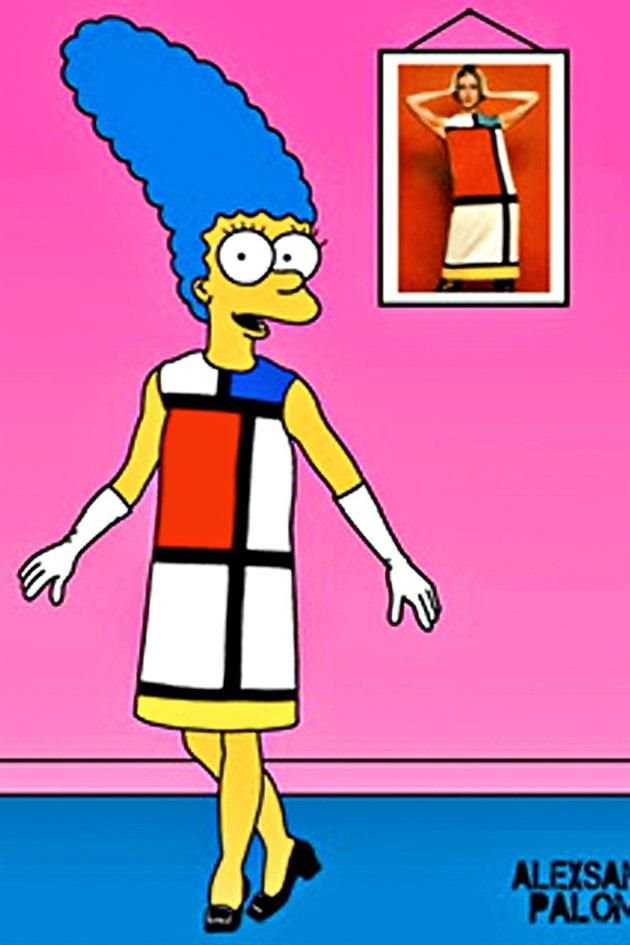 'Marge Simpson en Mondrian' estará expuesta hasta el 31 de diciembre de este año.