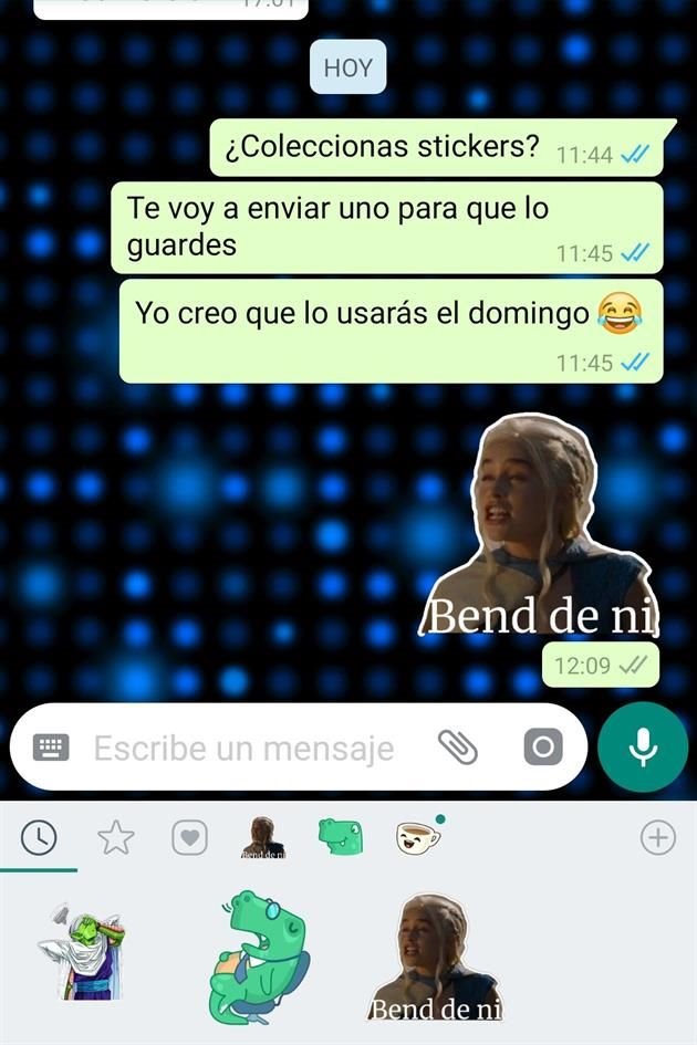 Con Sticker Studio puedes crear stickers personalizados, ya sea con fotos de tus amigos o con imágenes que descargues de tus personajes favoritos.