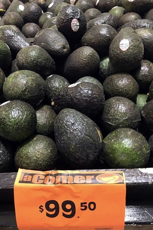 El precio del aguacate varía según las tiendas y supermercados que lo venden. Este precio es de La Comer.