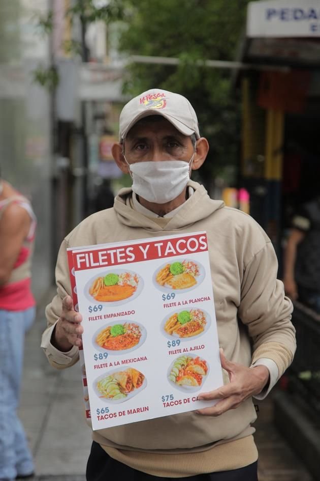 Calles del centro de Monterrey durante la pandemia del Covid-19.