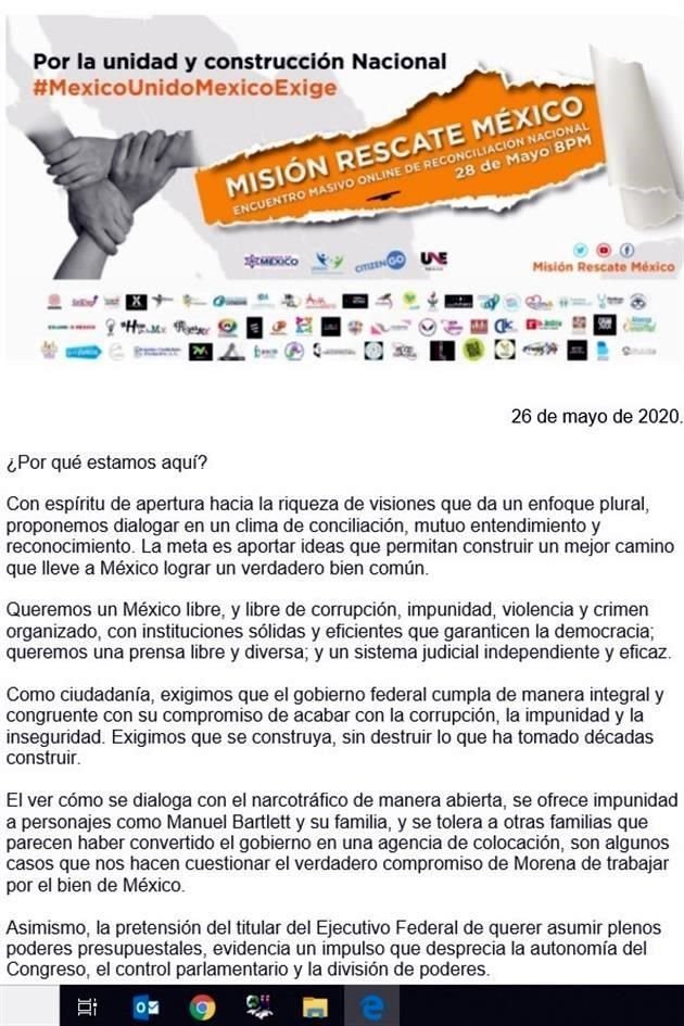 En un comunicado, la Unión Neolonesa de Padres de Familia informó que será mañana a las 20:00 horas a través de YouTube, Facebook y Twitter.
