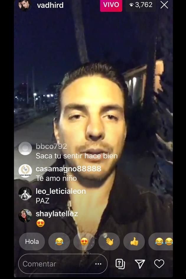 El actor hizo un live en Instagram para hablar de la situación y sus fans lo consolaron.