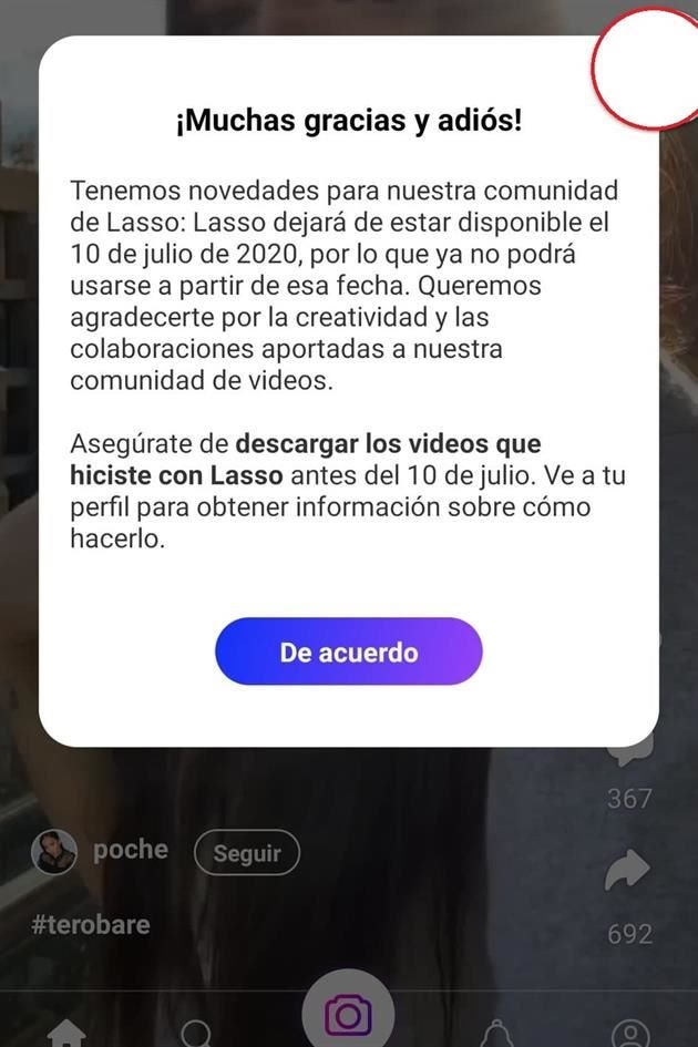 La app, idéntica a TikTok, anunció su cierre definitivo el próximo 10 de julio.