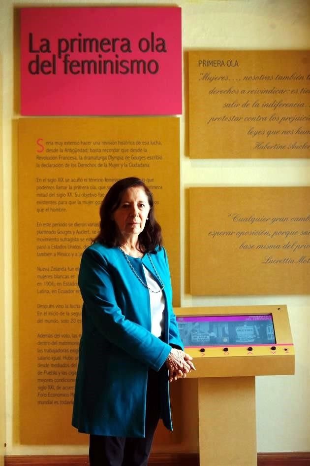 La historiadora Patricia Galeana fue la impulsora del proyecto que naci hace ms de una dcada con la idea de incluir a las mujeres y sus aportes en la construccin del Pas.