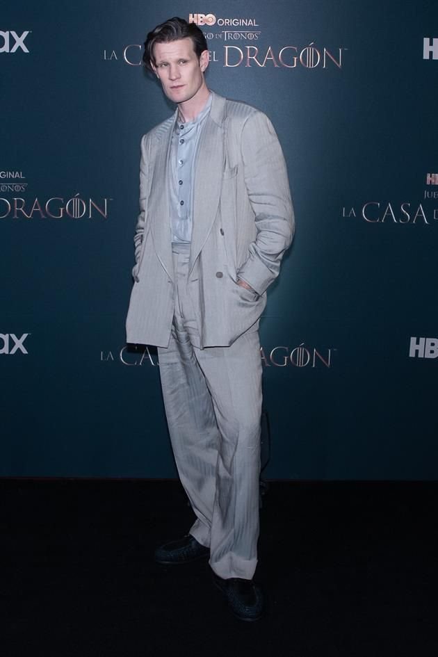 Matt Smith, quien interpreta al Príncipe Daemon Targaryen, lideró la alfombra roja de 'La Casa del Dragón'