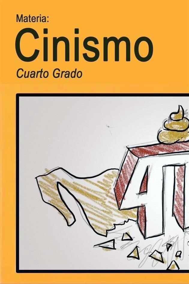 Propuesta de portada para el libro de la materia de 'Cinismo', elaborado por Fernando de Anda.