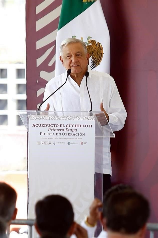 AMLO resaltó que fue una obra que se pudo ejercer en el tiempo y el plazo establecido porque hubo orden y no politiquería.