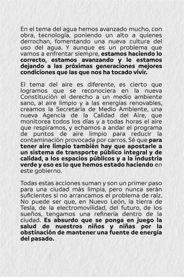 El Ejecutivo afirmó que en países asiáticos ya se implementaron zonas industriales alejadas de las residenciales.