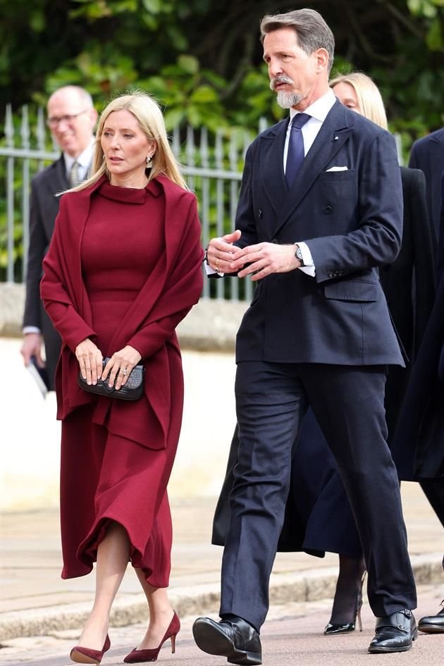 Al evento también arribó el Príncipe Pablo, de Grecia, y su esposa, la Princesa María-Chantal.