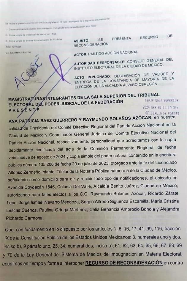 El Tribunal argumentó que no había llegado ningún documento y después se justificó señalando que sí llegó, pero que no estaba en el sistema y no se había turnado a ningún magistrado.