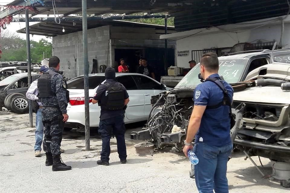 El yonke 'Auto Partes 4 X 4' fue el primero en recibir la visita de verificación en Reynosa.