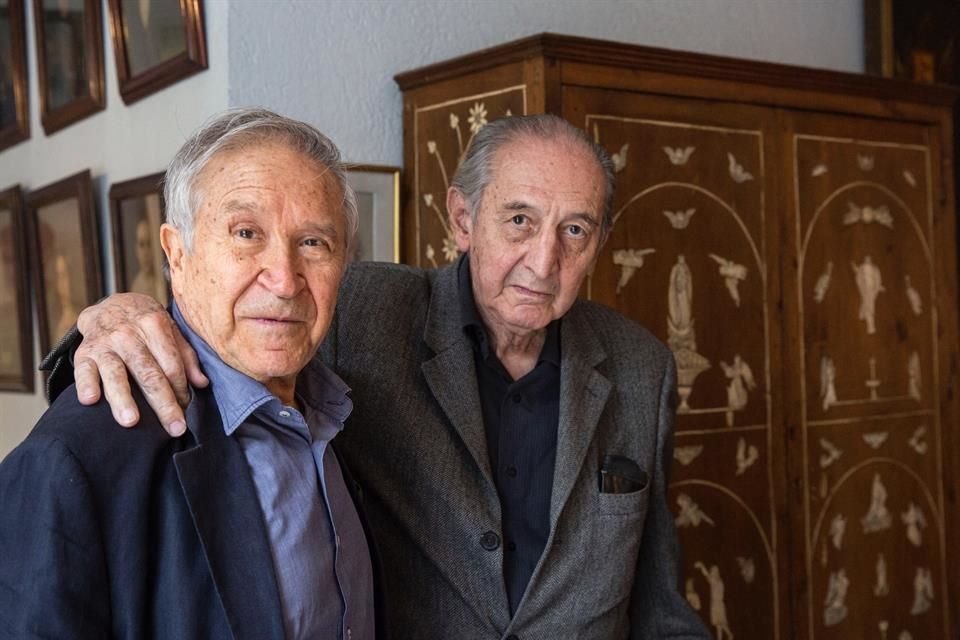 Homero Aridjis y Eduardo Lizalde.