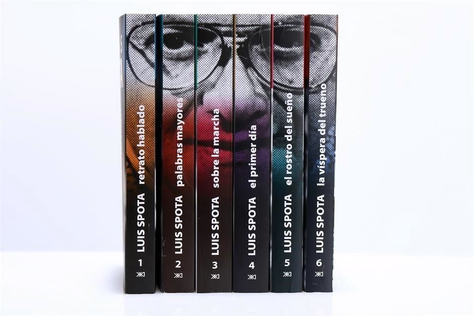 La saga de Spota incluye las novelas 'Retrato hablado', 'Palabras mayores', 'Sobre la marcha', 'El primer día', 'El rostro del sueño' y 'La víspera del trueno'.