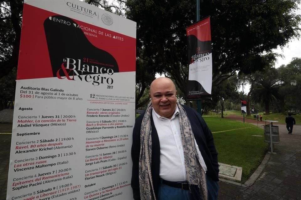 El crítico musical Lázaro Azar, encargado de la curaduría artística, dijo que durante el festival se van a tocar las tres obras más importantes para el piano del siglo 20.