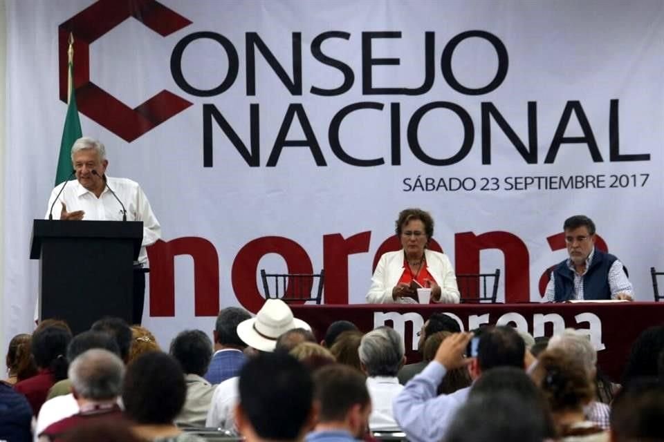 Las propuestas de AMLO fueron avaladas por el Consejo Nacional de Morena esta tarde.
