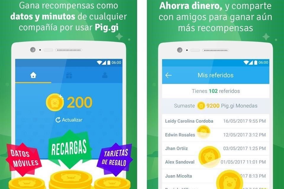 Pig.gi muestra encuestas, anuncios o contenidos de empresas en la pantalla de bloqueo de los teléfonos donde está instalada, y a cambio, ofrece créditos que los usuarios pueden canjear por recompensas. 