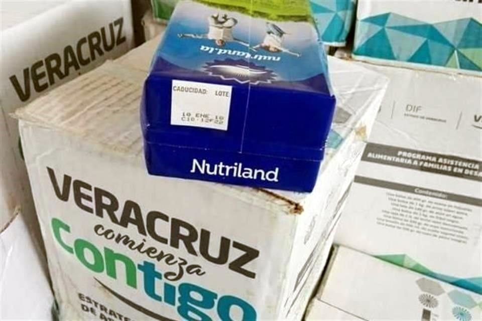 La leche caducó el pasado 18 de enero, según consta en los mismos empaques.