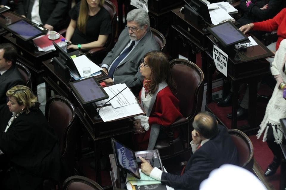La ex Presidenta y senadora argentina Cristina Fernández de Kirchner participó en el debate del proyecto de ley para legalizar el aborto.