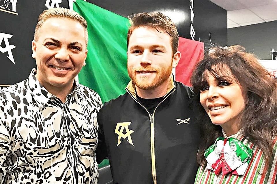 Cristian y Vero Castro desearon suerte a 'El Canelo'.