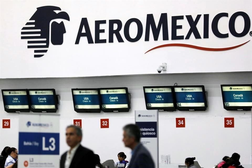 Aeroméxico ha suspendido gran parte de sus rutas debido a la pandemia del coronavirus.