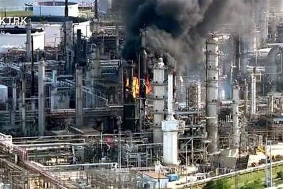 incendio de la ciudad de texas de la refinería de bp