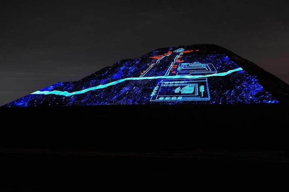 La Experiencia Nocturna de Teotihuacán es un espectáculo en videomapping en la zona arqueológica; 75 por ciento de las ganancias se destina al INAH.