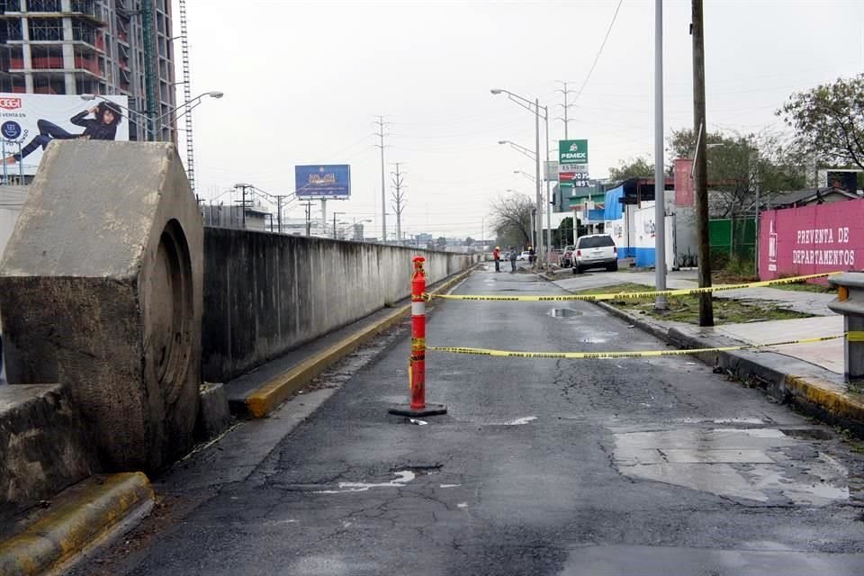 Las señales viales fueron colocadas para desviar tráfico por la obra de reparación de la calle Arteaga, la cual ya fue terminada.