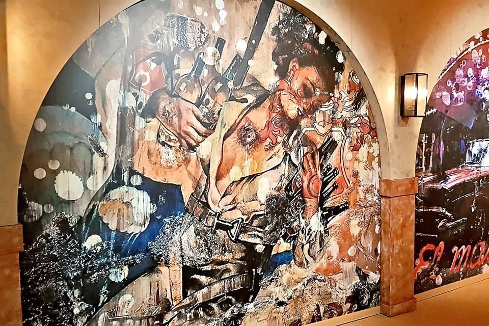 Sobresalió el mural del artista cubano Kadir Lopez.