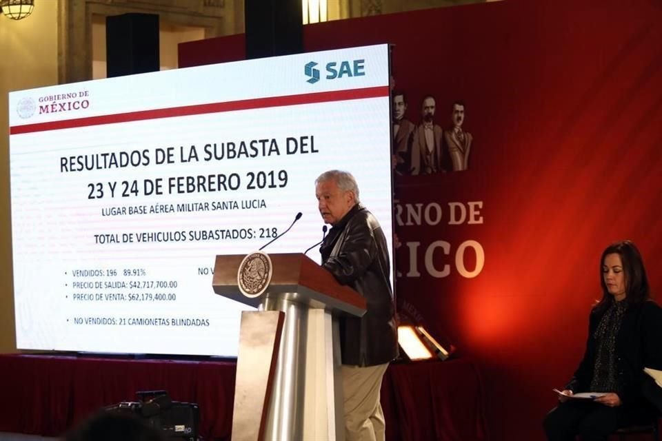 El Presidente en su conferencia de prensa en Palacio Nacional.