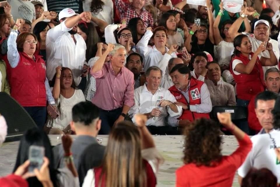 En mitin en Coacalco, Meade llamó a sus seguidores a redoblar esfuerzos y reconoció al Gobernador Alfredo del Mazo y su política social basada en el Salario Rosa.