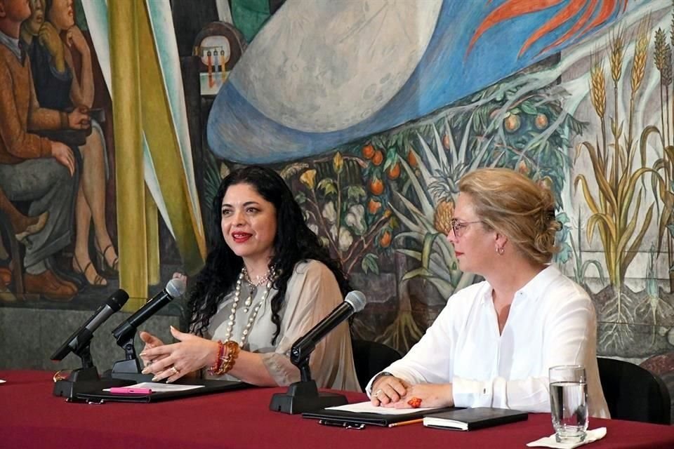 En el Palacio de Bellas Artes fue firmado el convenio entre la Secretaría de Cultura y la Semarnat.