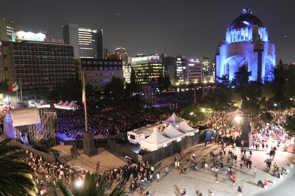 El evento se llevó a cabo en el Monumento a la Revolución.