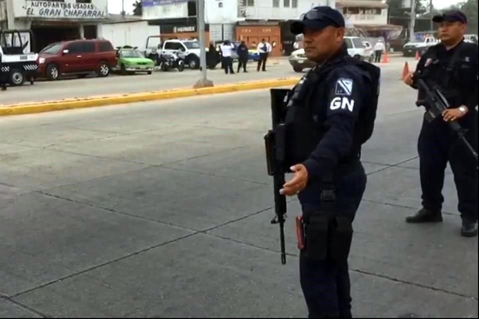 Cota aclaró que en varias ciudades de estas entidades ya opera la Guardia, por ejemplo, en Minatitlán, Veracruz.