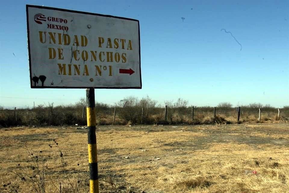 El expediente contiene el estado actual de la mina Pasta de Conchos.