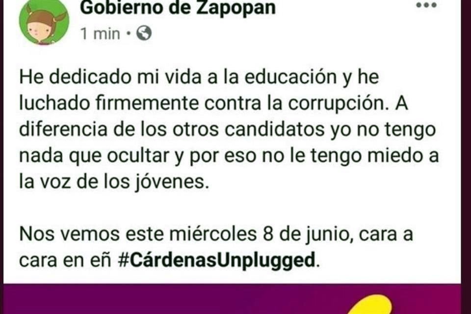 Este sería el error más reciente que cometió la empresa, en donde desde la cuenta del Ayuntamiento de Zapopan salió un tuit promoviendo un evento político de un candidato en Puebla.