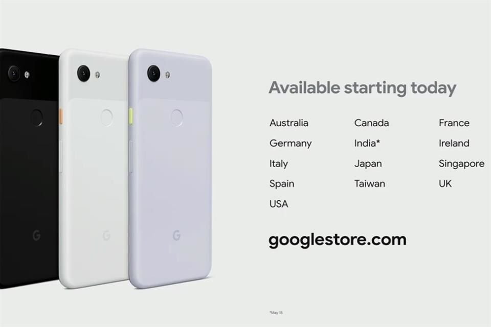 Los Pixel 3a llegarán a 13 países, México no está entre ellos.