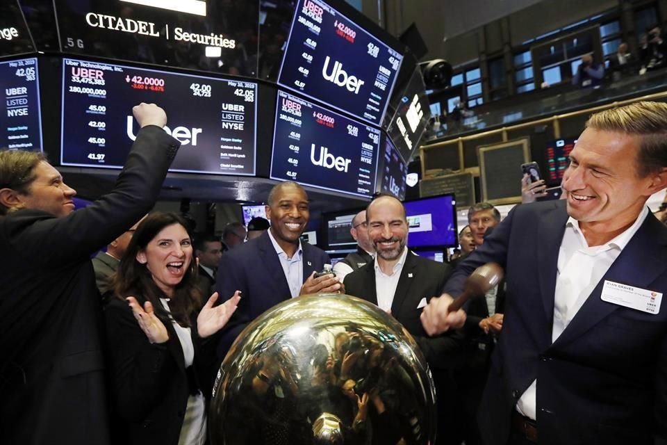 Uber debutó el pasado viernes en Wall Street.