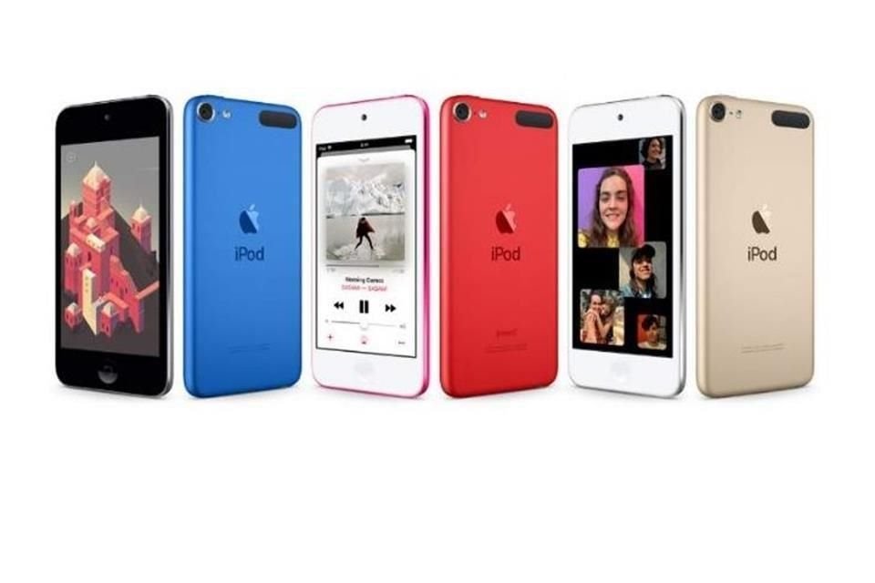 El nuevo iPod está disponible en rosa, plata, gris espacial, oro, azul y rojo, en capacidades de 32, 128 y 256 GB.