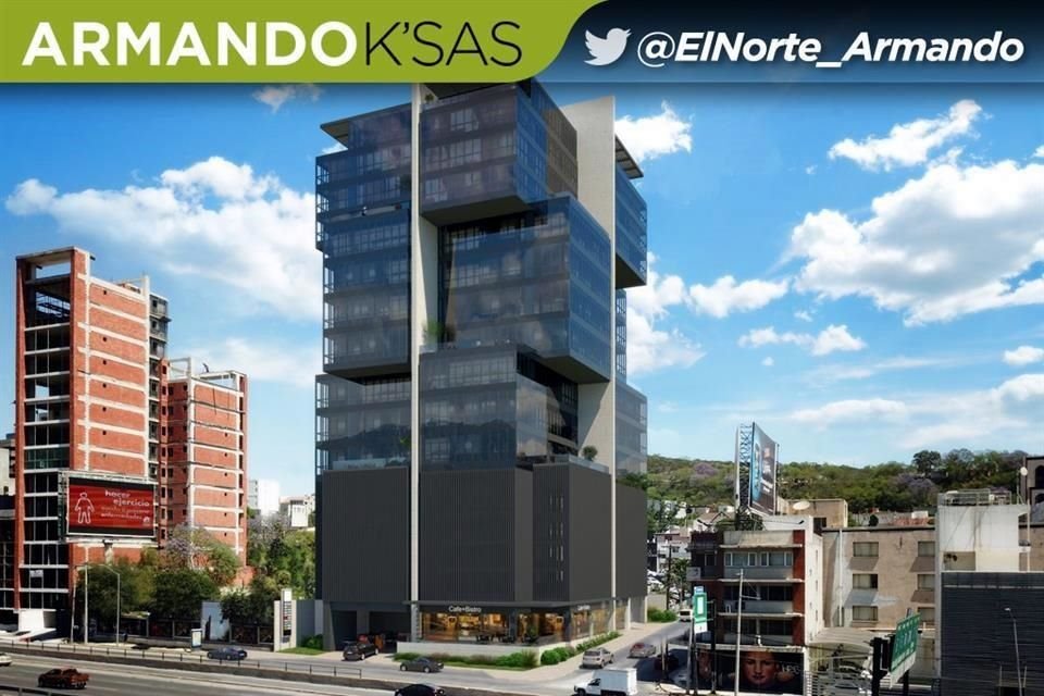 Por la Avenida Constitución, muy cerca de T.OP, se construirá una torre de uso mixto con comercio, oficinas y vivienda llamada Pixel Tower.