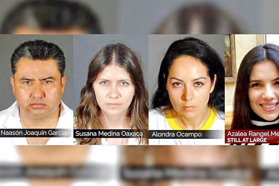 Además de Joaquín García, las autoridades estadounidenses detuvieron a Alondra Ocampo y a Susana Medina Oaxaca, mientras que una orden de arresto se liberó contra Azalea Rangel,