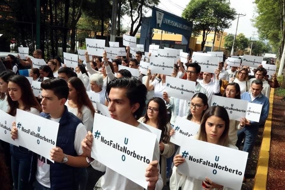 La manifestación partió desde la Universidad del Pedregal.