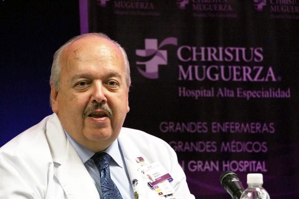 Horacio Decanini Arcaute, jefe de Patología de Crhistus Muguerza de Alta Especialidad.