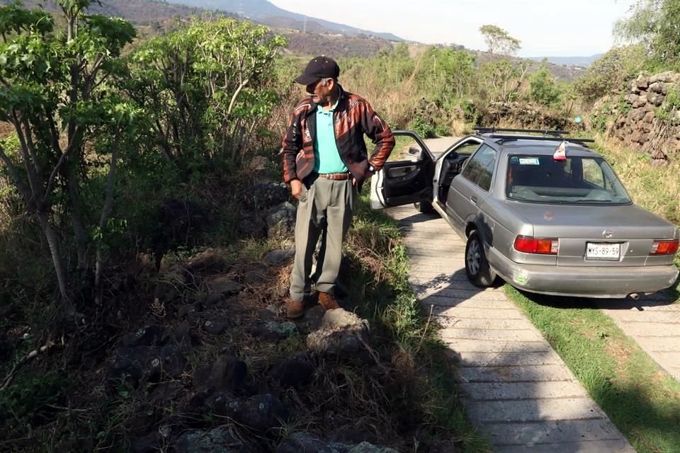 El sitio donde hallaron a Norberto es una zona de cultivo, a unos 5 kilómetros de la carretera.