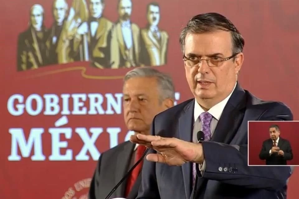 El Canciller Marcelo Ebrard participó esta mañana en la conferencia del Presidente López Obrador.