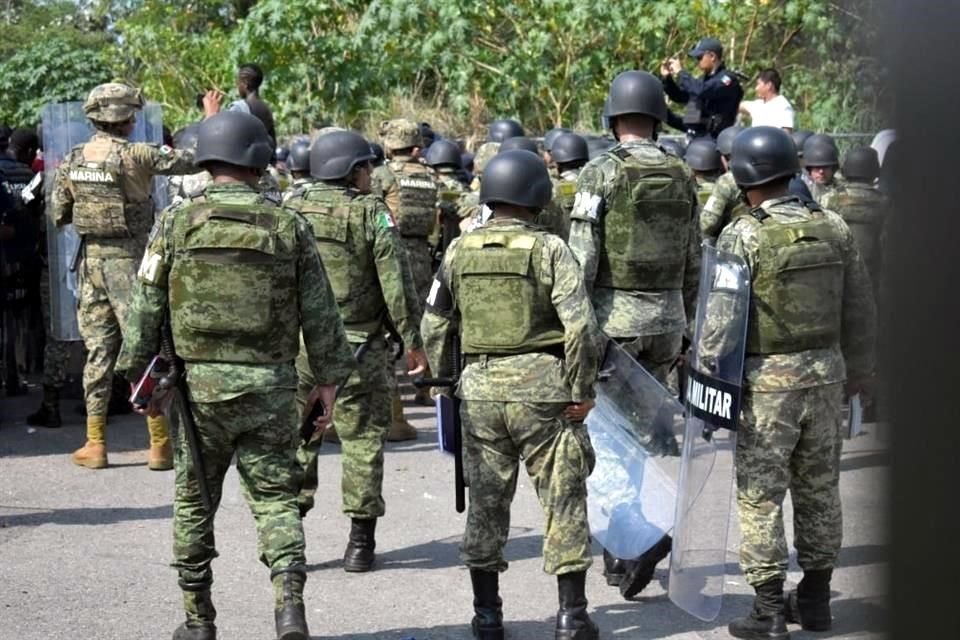 En la frontera sur fueron desplegados 6 mil elementos de la Guardia Nacional.