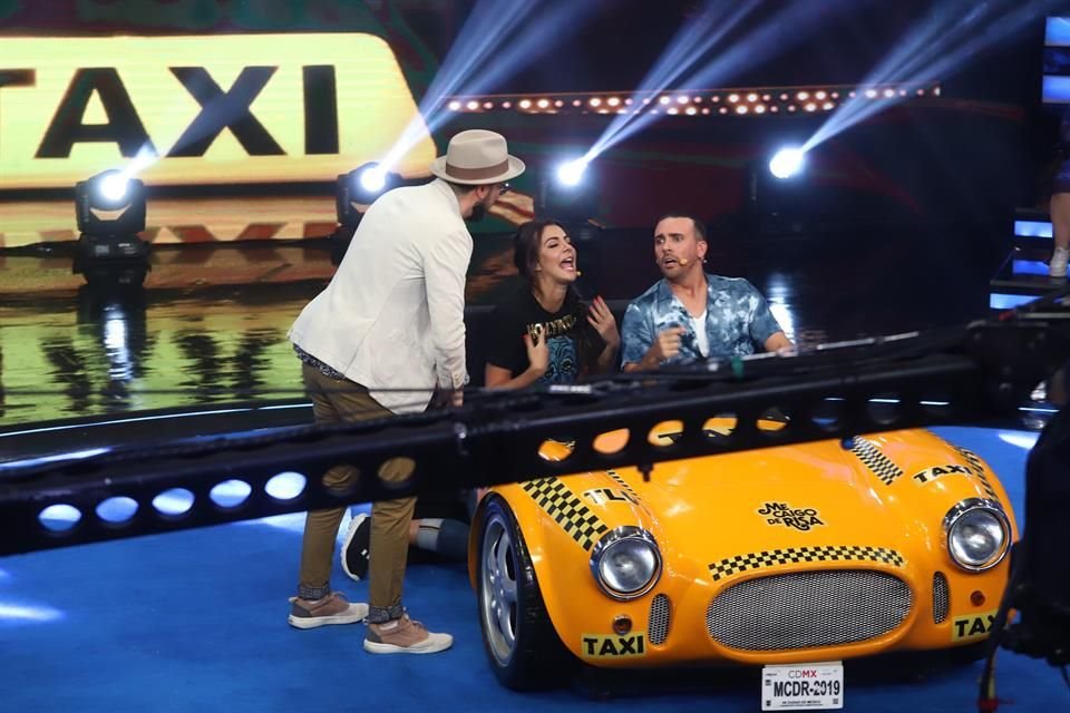 Faisy , Cecilia Galeano y Ricardo Margaleff durante la grabación del últimocapítulo de la quinta temporada.