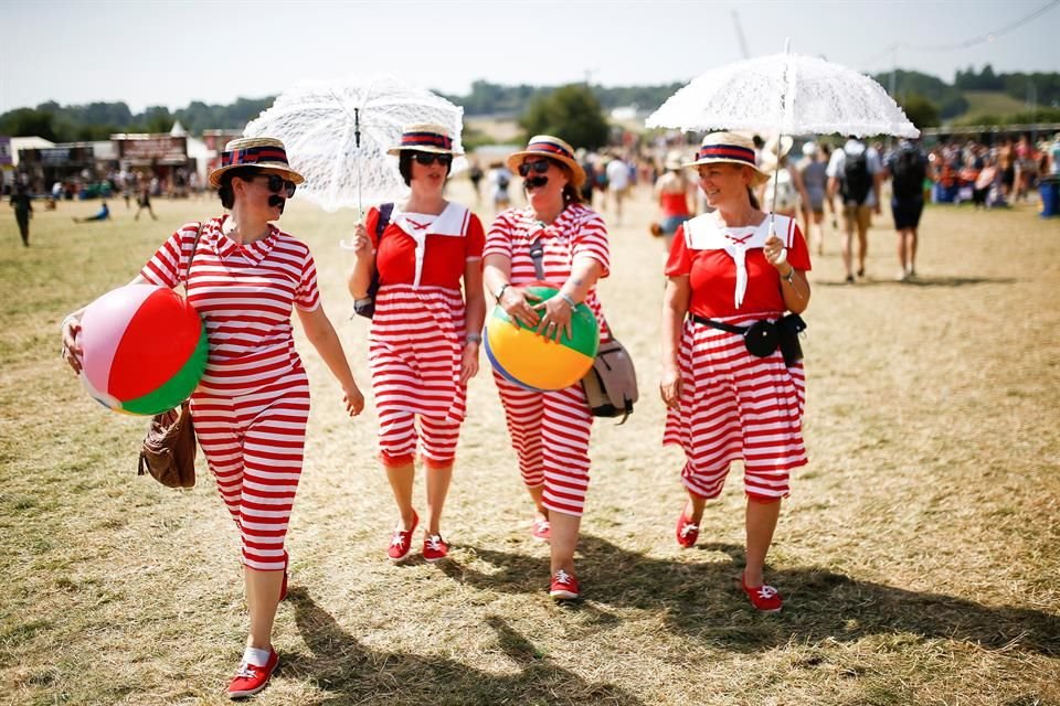 La fiesta se vivió a toda hora en la campiña inglesa, incluso cuando no hay shows.