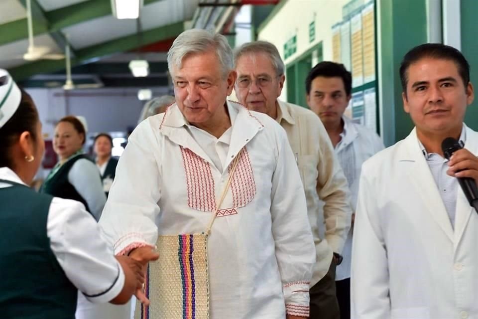 AMLO recorrió el hospital Hospital Rural de Guadalupe Tepeyac en Chiapas.